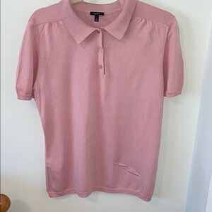 Talbots Pink Button Down Shirt polo